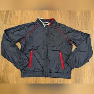 Tommy Hilfiger Jacket Womens Large Blue Lightweight Full Zip Athletic Ladies